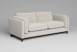 Fusion - 3 Seater Sofa, Luxe Woven Velvet / Snow - thumbnail 4