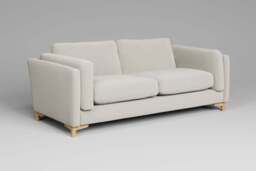 Fusion - 3 Seater Sofa, Luxe Woven Velvet / Snow - thumbnail 2