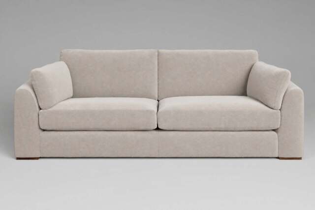 Muse - 4.5 Seater Sofa, Plush Chenille / Chalk - image 1