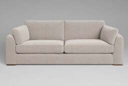 Muse - 4.5 Seater Sofa, Plush Chenille / Chalk - thumbnail 1