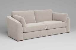 Muse - 4.5 Seater Sofa, Plush Chenille / Chalk - thumbnail 2