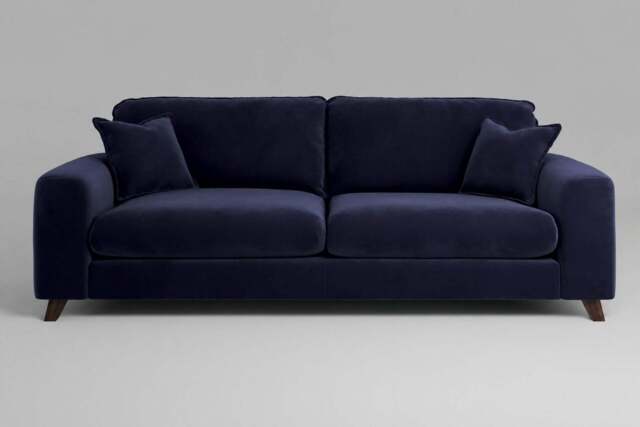 Serenity - 4.5 Seater Sofa, Soft Touch Velvet / Midnight Blue