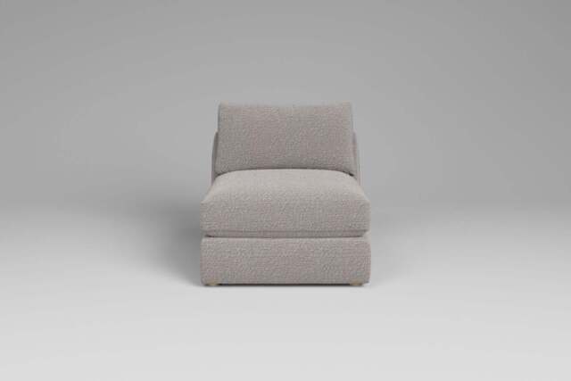 Zen - Armless Piece, Boucle / Mink / Full-Width Back Cushions - image 1