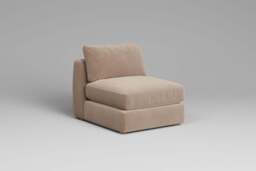 Zen - Armless Piece, Boucle / Mink / Full-Width Back Cushions - thumbnail 9
