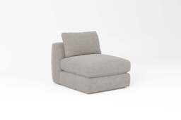 Zen - Armless Piece, Boucle / Mink / Full-Width Back Cushions - thumbnail 3