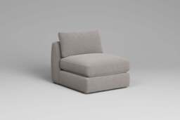 Zen - Armless Piece, Boucle / Mink / Full-Width Back Cushions - thumbnail 8