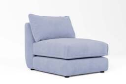 Utopia - Armless - Rearrangeable Modular Sofa, Brushed Wool Feel / Denim / Tailored Trim - thumbnail 4