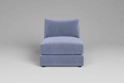 Utopia - Armless - Rearrangeable Modular Sofa, Brushed Wool Feel / Denim / Tailored Trim - thumbnail 6