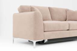 melody - 3 Seater Sofa Bed, Cotton Blend / Bisque - thumbnail 2