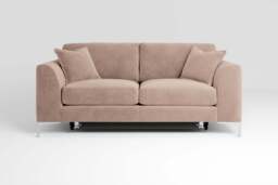 melody - 3 Seater Sofa Bed, Cotton Blend / Bisque - thumbnail 1