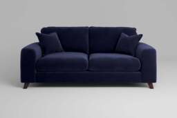 Outlet - Serenity - 3 Seater Sofa - Soft Touch Velvet Midnight Blue - thumbnail 1