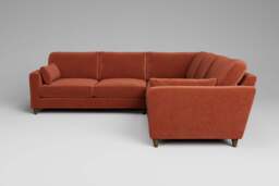7th Heaven Midi - Large Corner Sofa, Luxe Woven Velvet / Paprika - thumbnail 1