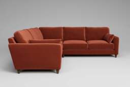 7th Heaven Midi - Large Corner Sofa, Luxe Woven Velvet / Paprika - thumbnail 2