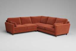7th Heaven Midi - Large Corner Sofa, Luxe Woven Velvet / Paprika - thumbnail 3