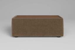 Zen - Side Table - Rearrangeable Modular Sofa, Oak / Luxe Woven Velvet / Mocha - thumbnail 4