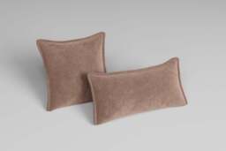 2 Scatter Cushions, Cotton Blend / Chai - thumbnail 1