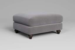 Daydream - Footstool (Large), Brushed Wool Feel / Pewter - thumbnail 4