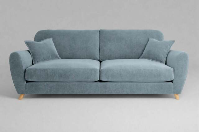 Cloud Nine - 4.5 Seater Sofa, Cotton Blend / Topaz - image 1