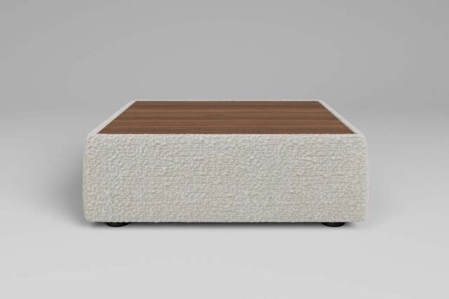 Utopia - Coffee Table - Rearrangeable Modular Sofa, Walnut / Boucle / Ivory - image 1
