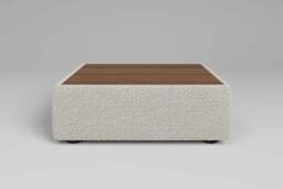 Utopia - Coffee Table - Rearrangeable Modular Sofa, Walnut / Boucle / Ivory - thumbnail 1