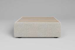 Utopia - Coffee Table - Rearrangeable Modular Sofa, Walnut / Boucle / Ivory - thumbnail 2