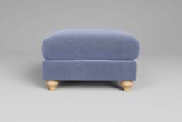 Daydream - Footstool (Medium), Brushed Wool Feel / Denim