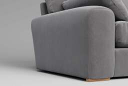 7th Heaven Maxi - Large Corner Sofa, Brushed Wool Feel / Pewter - thumbnail 4