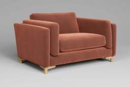 Fusion - Loveseat, Soft Touch Velvet / Cinnamon - thumbnail 2