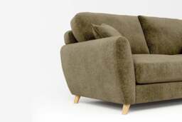 Cloud Nine - 4 Seater Sofa, Soft Woven Chenille / Olive - thumbnail 3
