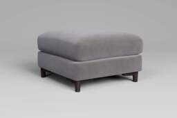 Fusion - Footstool (Medium), Brushed Wool Feel / Pewter - thumbnail 4