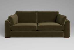 Muse - 4 Seater Sofa, Luxe Woven Velvet / Forest Green