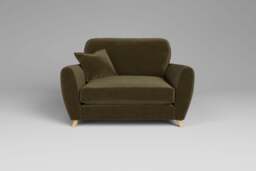 Cloud Nine - Loveseat, Luxe Woven Velvet / Forest Green