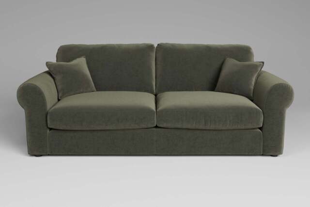 Mellow - 4 Seater Sofa, Luxe Woven Velvet / Pine - image 1