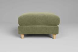 Cloud Nine - Footstool (Medium), Cotton Blend / Jade - thumbnail 1