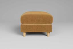 Cloud Nine - Footstool (Small), Luxe Woven Velvet / Old Gold