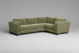 Fusion - Small Corner Sofa, Cotton Blend / Jade - thumbnail 3