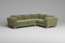 Fusion - Small Corner Sofa, Cotton Blend / Jade - thumbnail 2