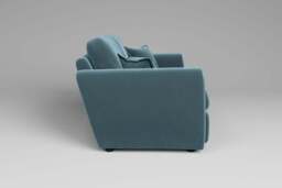 Tranquil - 4.5 Seater Sofa, Soft Touch Velvet / Sea Green - thumbnail 3