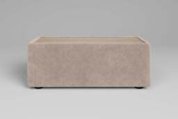 Aura - Side Table - Rearrangeable Modular Sofa, Oak / Cotton Blend / Bisque - thumbnail 1