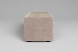 Aura - Side Table - Rearrangeable Modular Sofa, Oak / Cotton Blend / Bisque - thumbnail 2