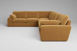 7th Heaven Maxi - Extra Large Corner Sofa, Luxe Woven Velvet / Old Gold