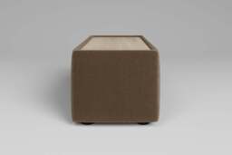 Utopia - Side Table - Rearrangeable Modular Sofa, Oak / Luxe Woven Velvet / Mocha - thumbnail 2