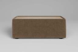 Utopia - Side Table - Rearrangeable Modular Sofa, Oak / Luxe Woven Velvet / Mocha