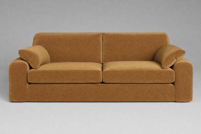 7th Heaven Maxi - 4.5 Seater Sofa, Luxe Woven Velvet / Old Gold