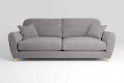 Cloud Nine - 4 Seater Sofa, Brushed Wool Feel / Pewter - thumbnail 1