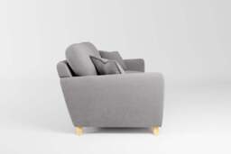 Cloud Nine - 4 Seater Sofa, Brushed Wool Feel / Pewter - thumbnail 2