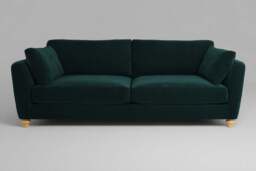 Daydream - 4.5 Seater Sofa, Soft Touch Velvet / Bottle Green