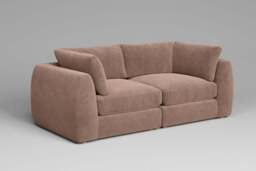 Zen - 2 Piece - Rearrangeable Modular Sofa, Cotton Blend / Chai / Standard Back Cushions - thumbnail 5