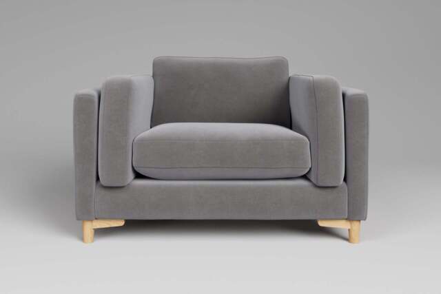 Fusion - Large Chair, Brushed Wool Feel / Pewter - image 1