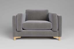 Fusion - Large Chair, Brushed Wool Feel / Pewter